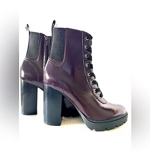 “Punk Rockin” Burgundy Platforms